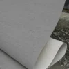 Andes Gray Flexible Travertine Veneer | YITA Andes Gray flexible travertine veneer with soft gray texture and mesh backing