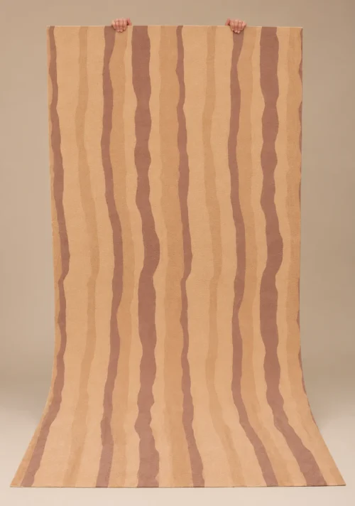 Canyon Drift Full Sheet Display | YITA Canyon Drift full sheet with warm sand tones and irregular vertical brown bands
