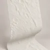 White Chiseled Stone Texture Flexible Sheet | YITA White Chiseled Stone Texture flexible stone sheet in a bendable product display