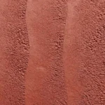 Clay Red Solid Color Rammed Earth texture with terracotta tone and sculpted vertical pattern