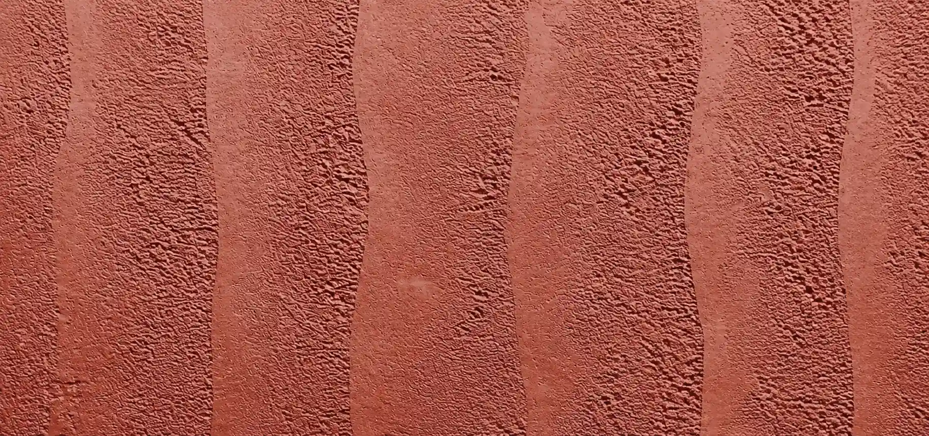 Clay Red Solid Color Rammed Earth texture with terracotta tone and sculpted vertical pattern