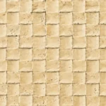 Desert Cream Mosaic Travertine surface detail with warm beige tones and dimensional stone pattern