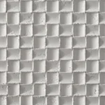 Frost White mosaic travertine texture with small square tiles and subtle stone surface detail