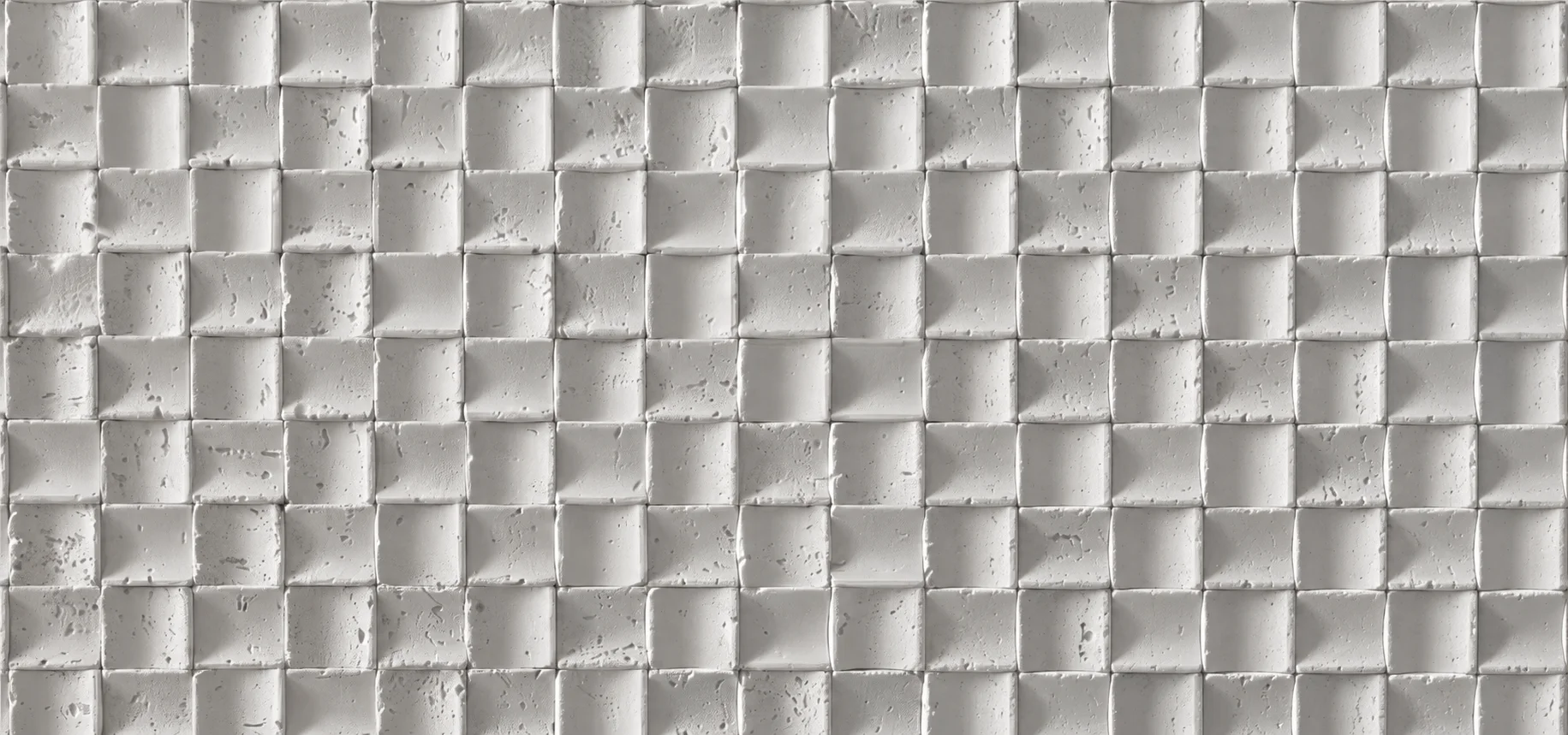 Frost White mosaic travertine texture with small square tiles and subtle stone surface detail