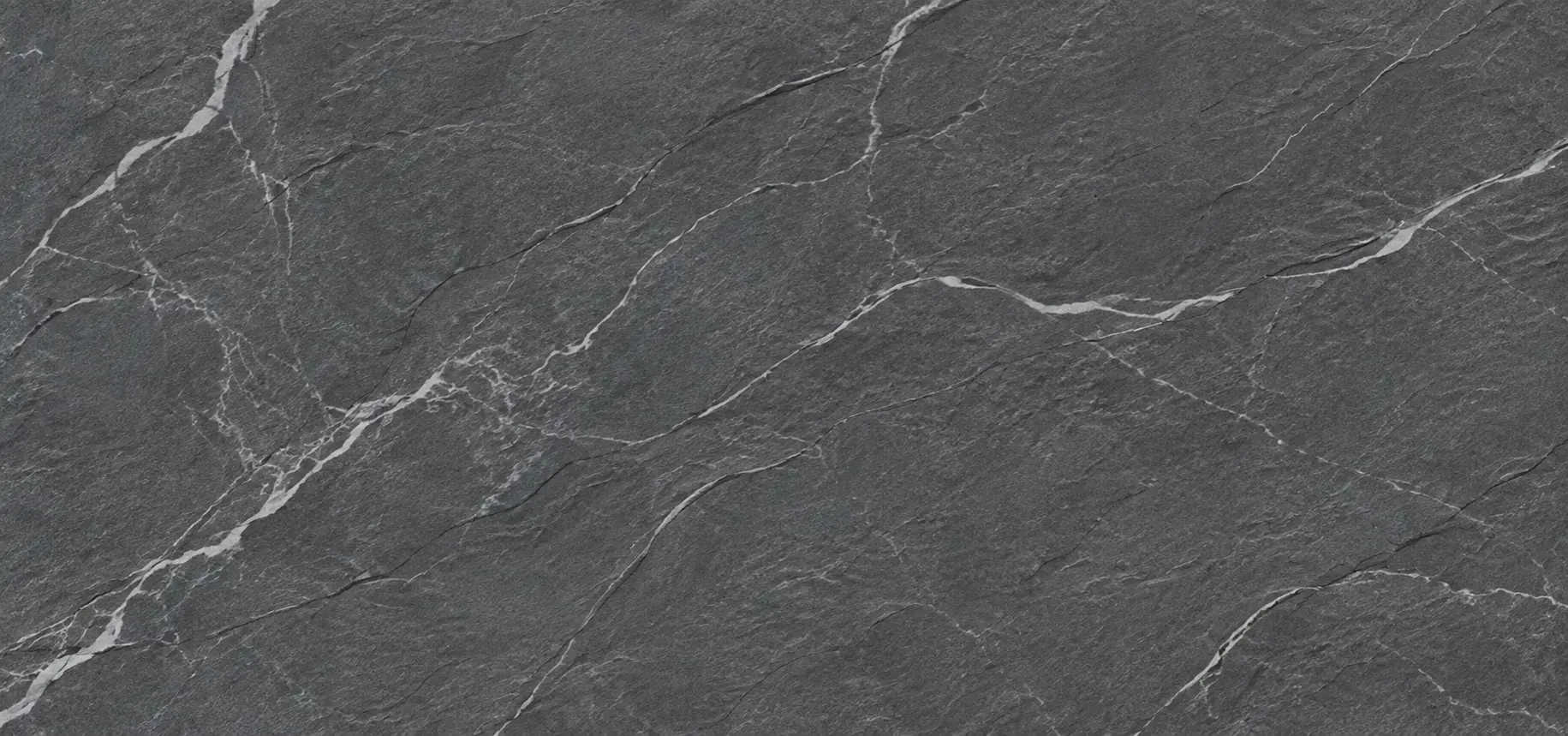 Graphite Vein Sintered Stone Texture with dark gray surface and fine white mineral veining