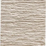 Ivory Stream Flowing Stone Texture close-up with layered vertical stone strips and soft ivory mineral finish