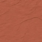 Terra Red Sintered Stone Texture with warm clay-red tone and naturally fractured stone relief