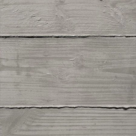 Close-up of gray cast wood grain flexible stone with horizontal board marks and subtle timber texture