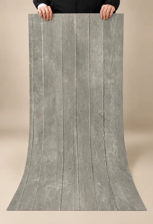 Mist Oak Wood Grain Flexible Stone | YITA YITA Mist Oak gray wood grain flexible stone panel