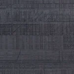 Charcoal Black Saw-Cut Wood Grain surface with dark textured relief and irregular linear details